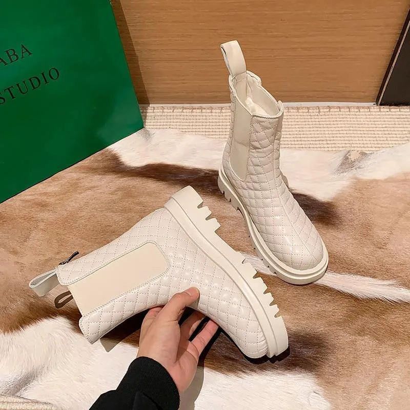 Women's Winter Faux Leather Snow Boots