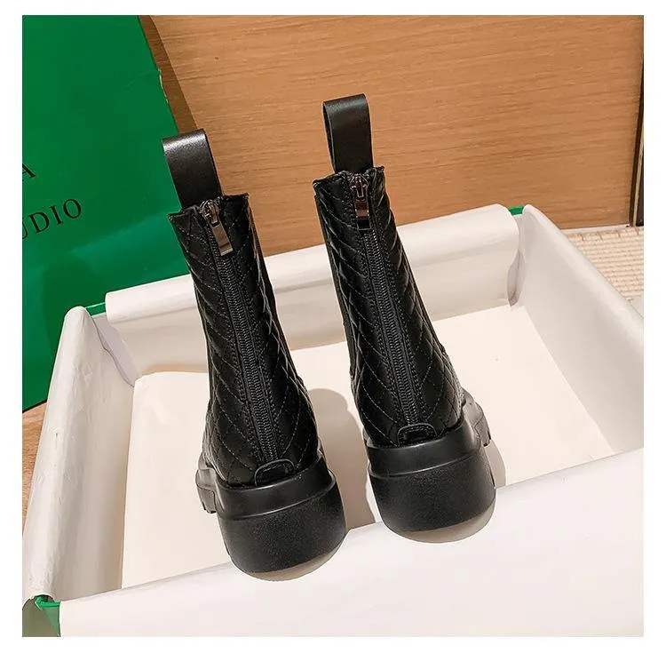 Women's Winter Faux Leather Snow Boots