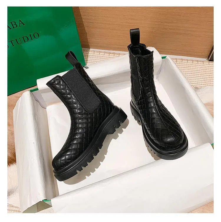Women's Winter Faux Leather Snow Boots