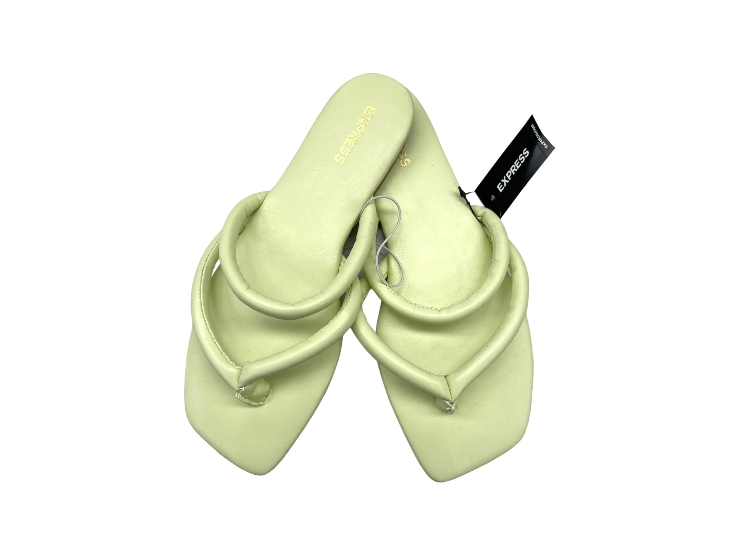 Yellow Sandals Flip Flops Express, Size 7.5