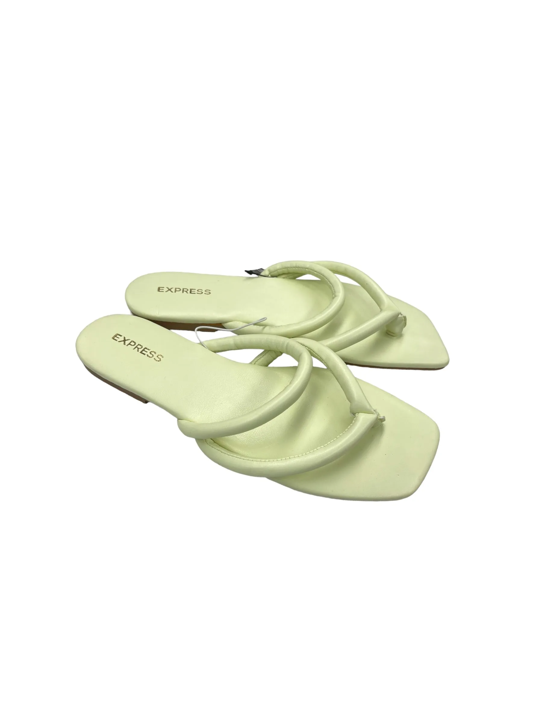 Yellow Sandals Flip Flops Express, Size 7.5